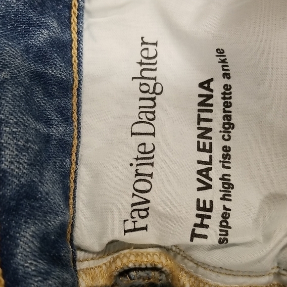 💕FAVORITE DAUGHTER💕 Valentina Super High Rise Cigarette Ankle Jeans 26 NWOT - Picture 9 of 11